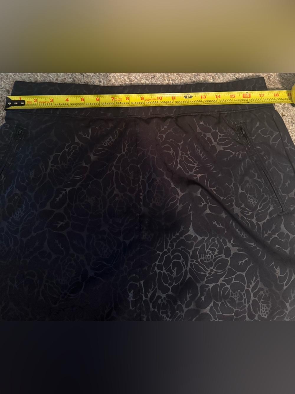 Orvis Black Floral Athletic Skirt - Picture 6 of 8